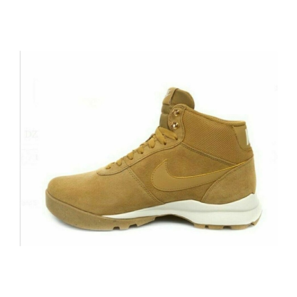 Nike Hoodland Suede Hi Top Mens Shoe Haystack Light Brown 654888-727 NEW Multi - Picture 5 of 7